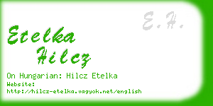 etelka hilcz business card